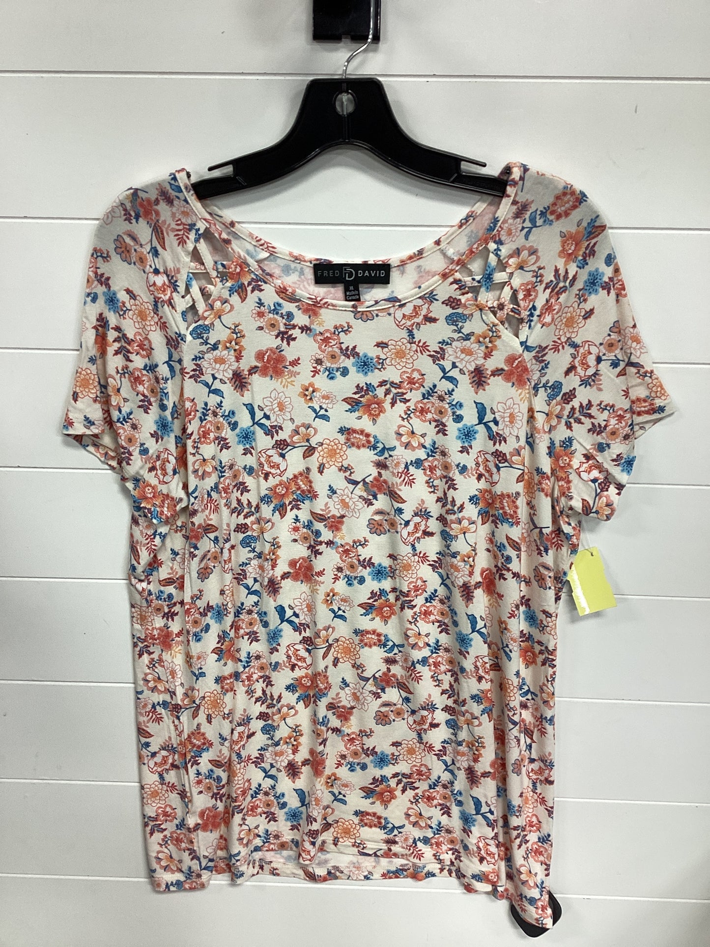 Top Ss By Fred David In Pink, Size:Xl