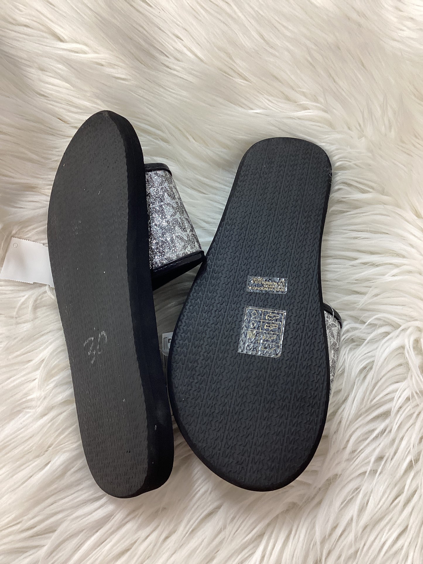 Sandals Flats By Michael By Michael Kors In Black, Size:9