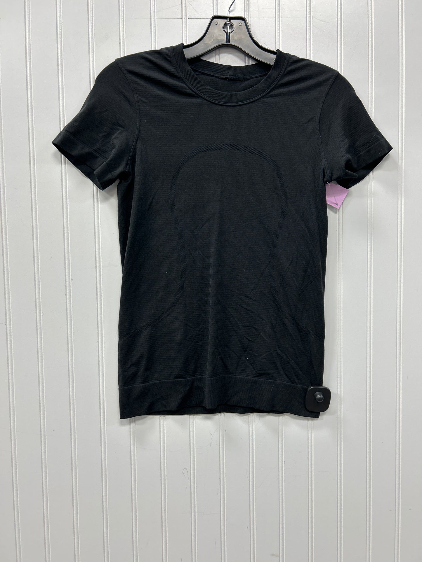 Athletic Top Ss By Lululemon In Black, Size:S