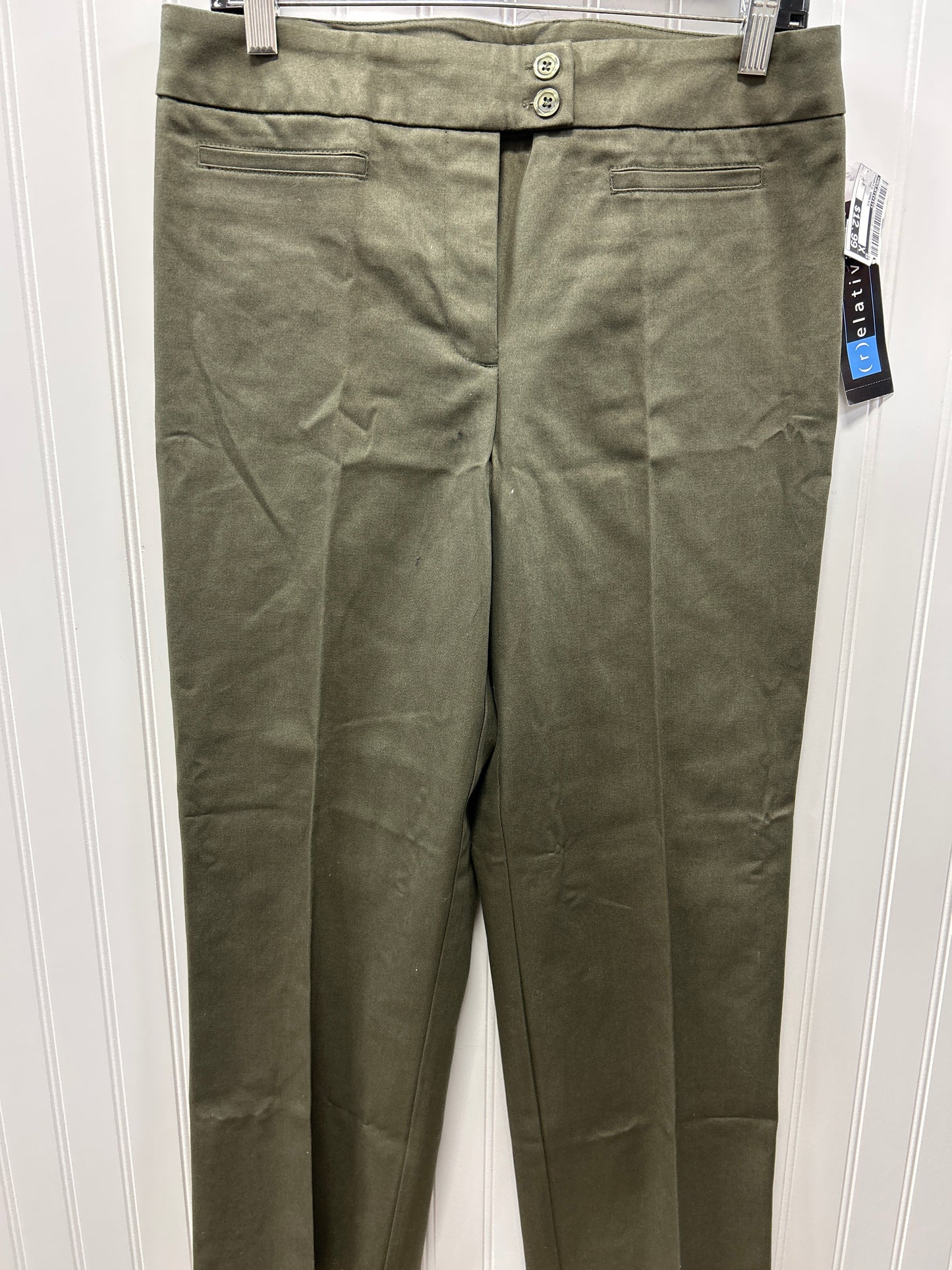 Pants Dress By Relativity In Green, Size:10