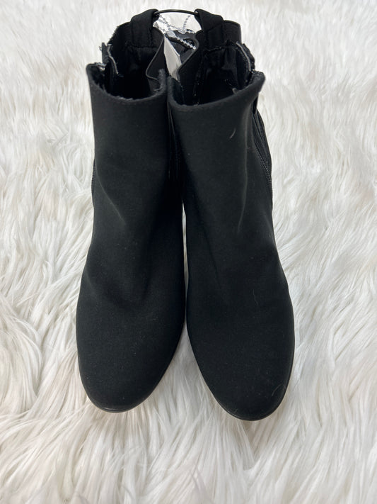 Boots Ankle Heels By Anne Klein In Black, Size:7.5