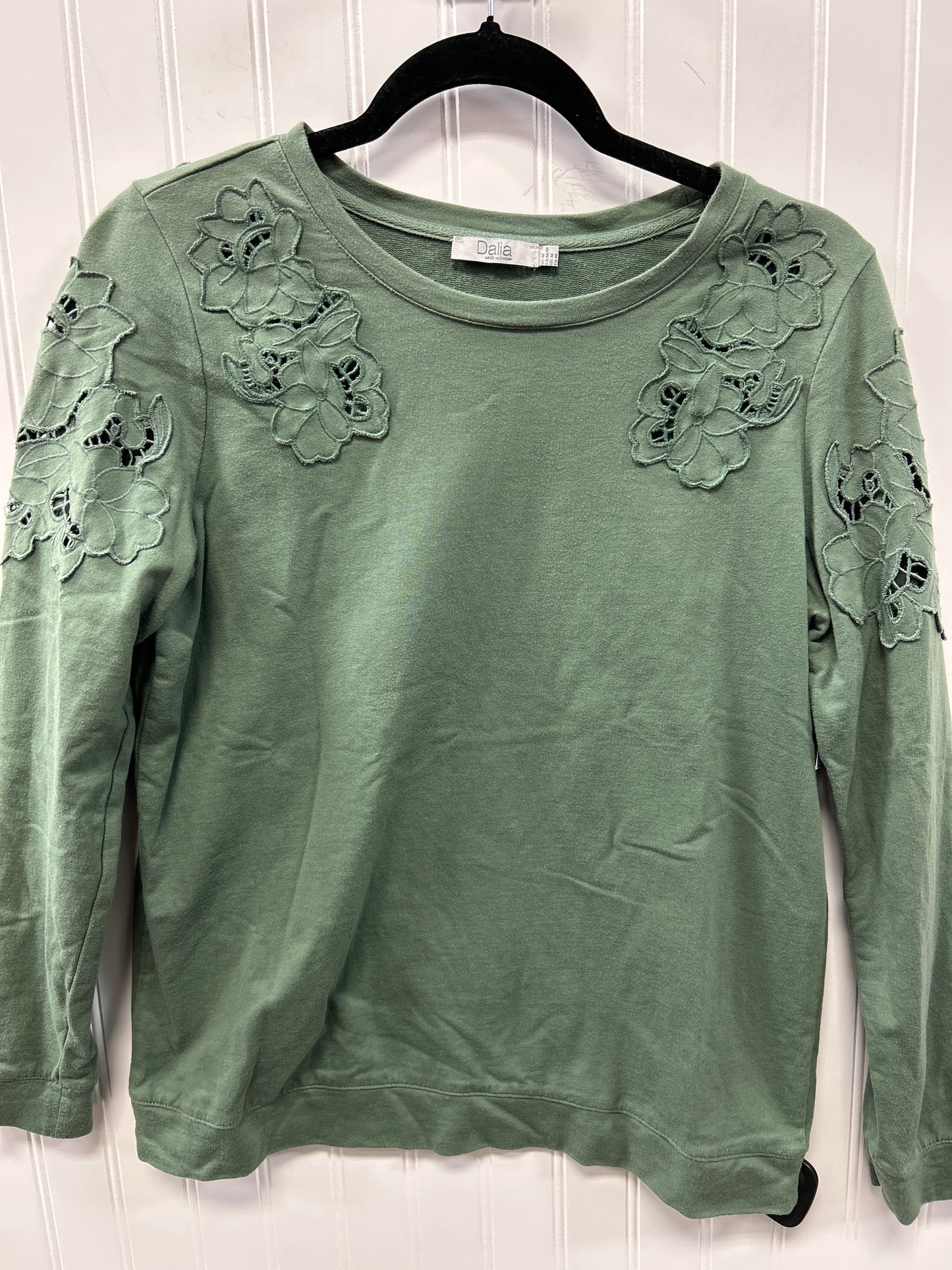 Top Ls By Dalia In Green, Size:M