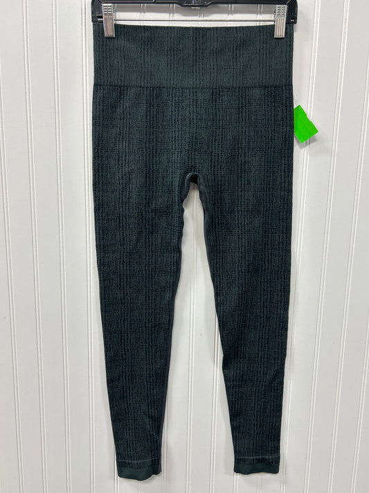 Athletic Leggings By Vuori In Green & Grey, Size:M