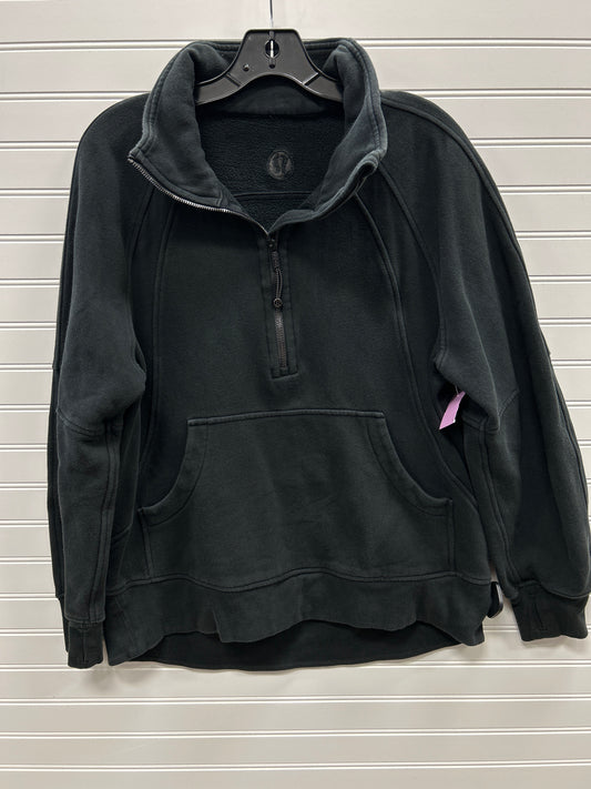 Athletic Jacket By Lululemon In Black, Size:L