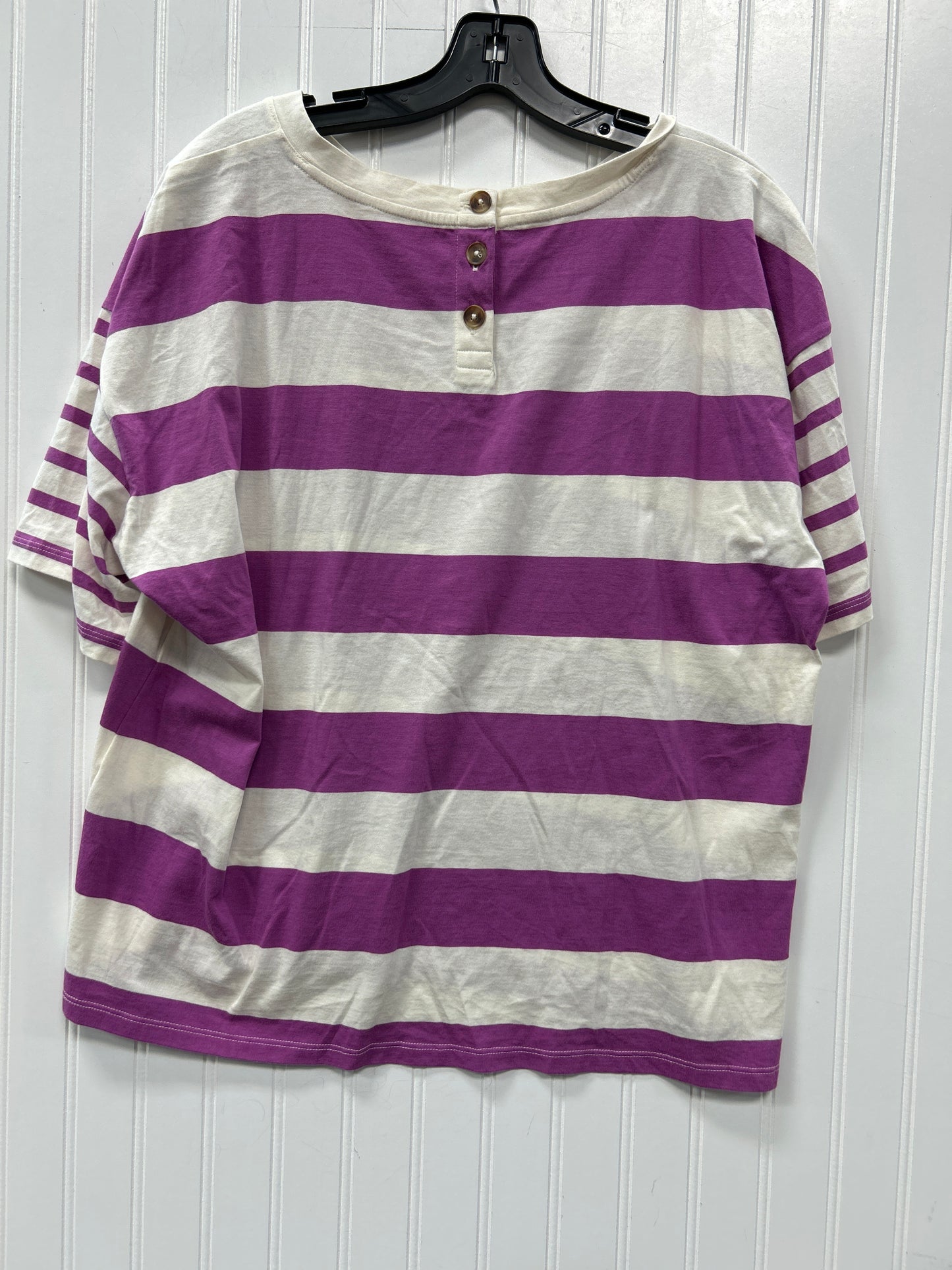 Top Ss By Talbots In Striped Pattern, Size:Xl