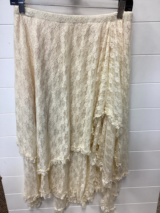 Skirt Maxi By Bluivy In Cream, Size:L