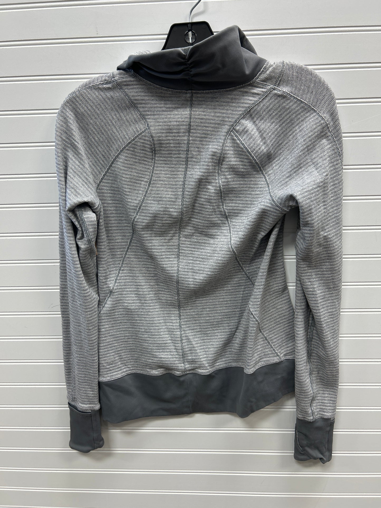 Athletic Top Ls Hoodie By Lululemon In Grey, Size:S