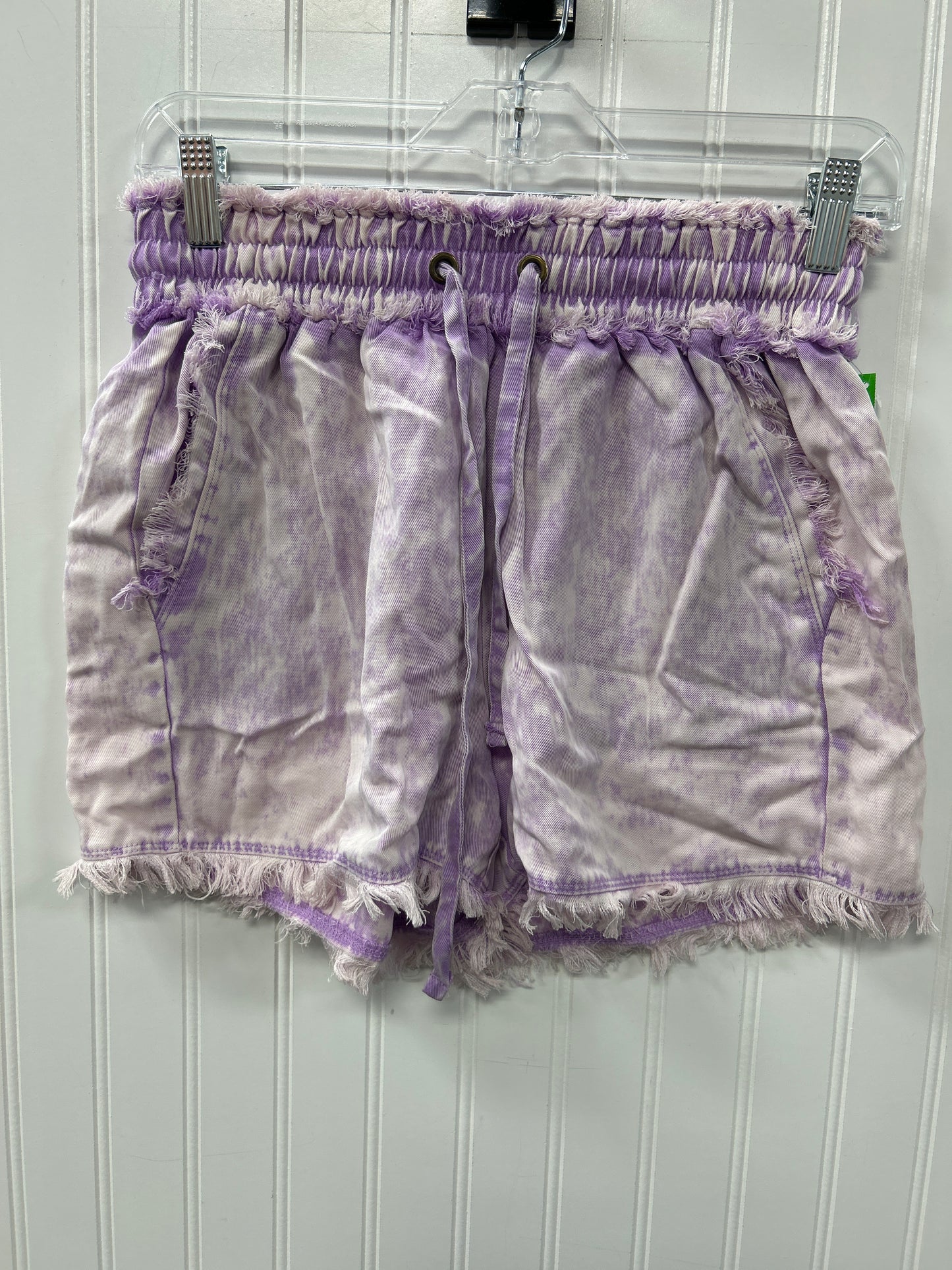 Shorts By Zenana In Purple, Size:M