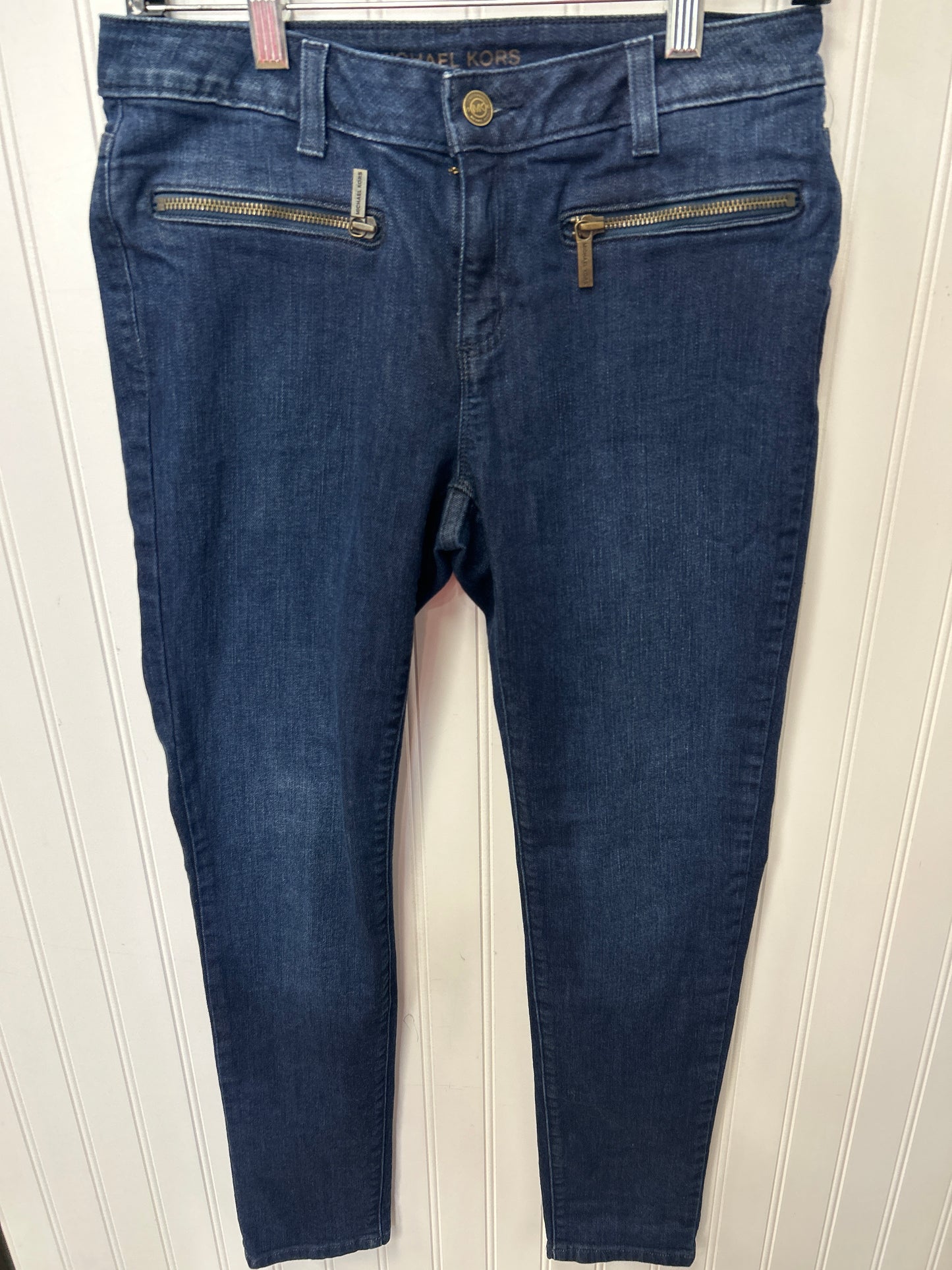 Jeans Skinny By Michael By Michael Kors In Blue Denim, Size:2