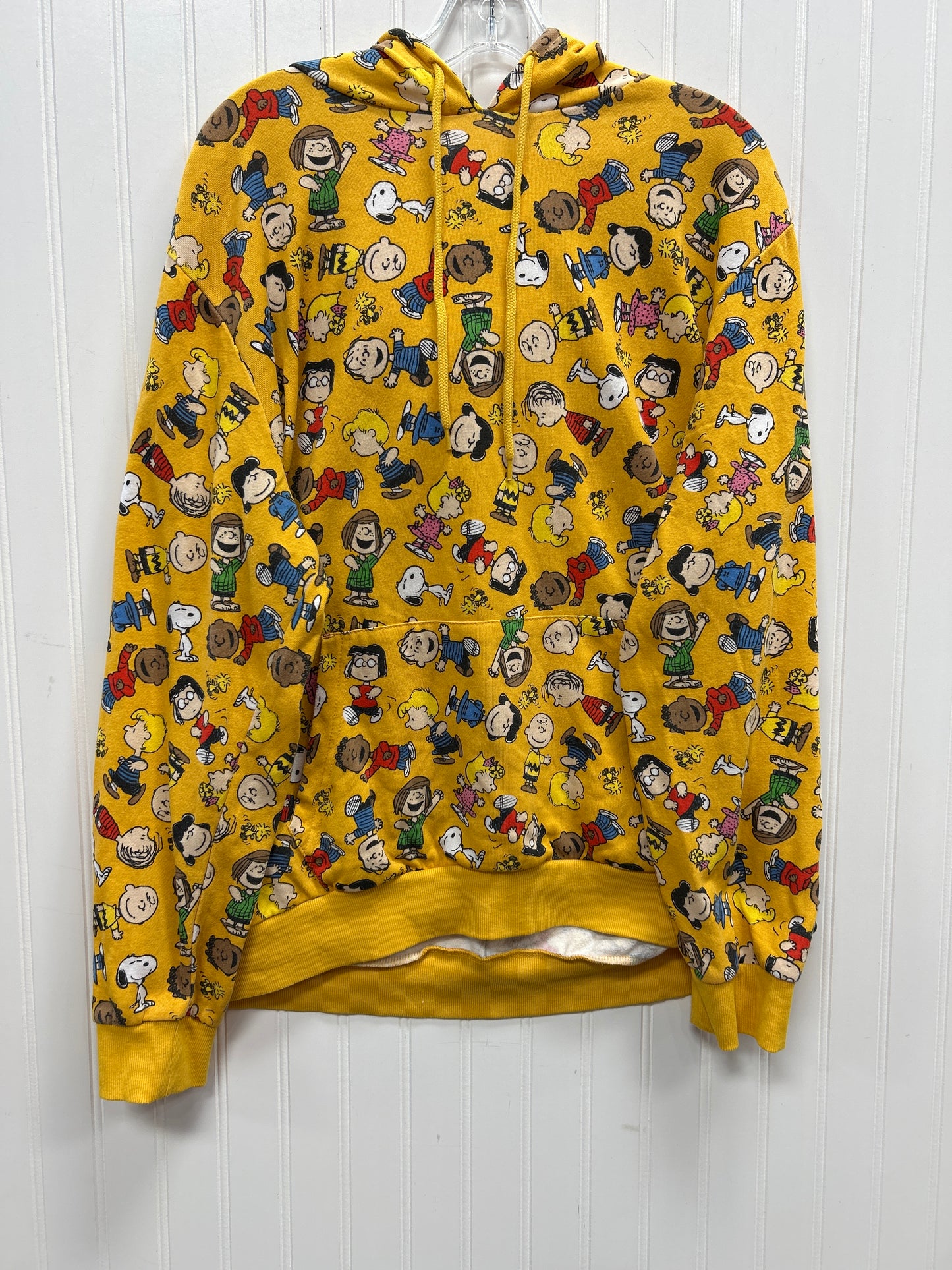Sweatshirt Hoodie By Clothes Mentor In Yellow, Size:L