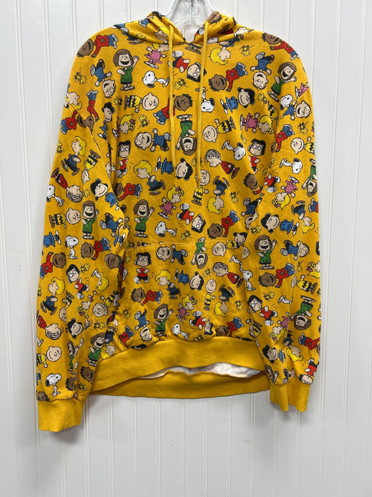 Sweatshirt Hoodie By Clothes Mentor In Yellow, Size:L