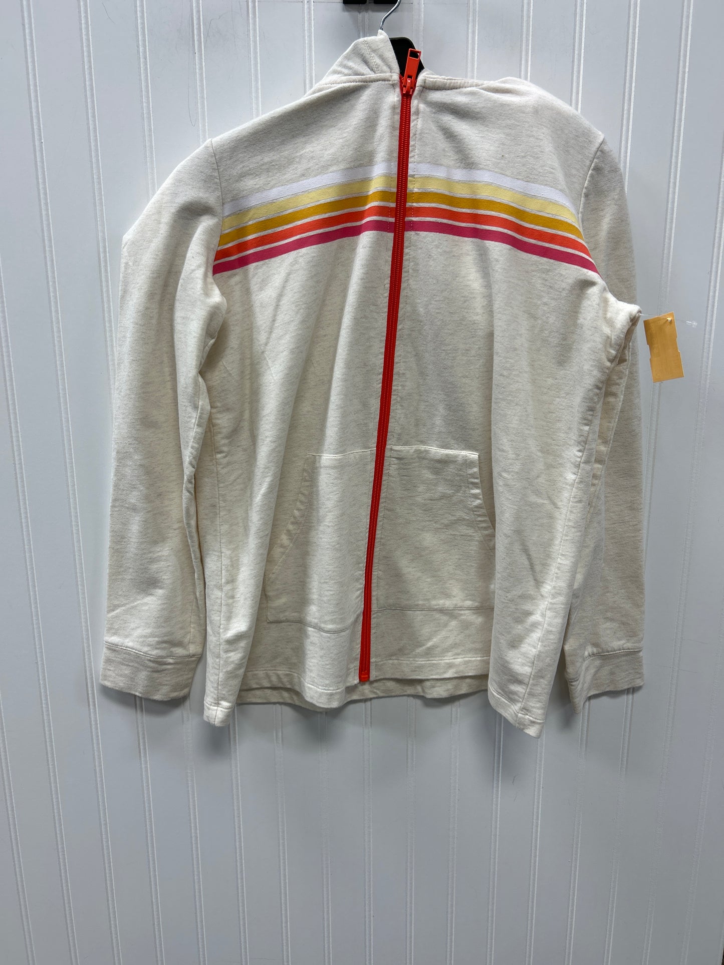 Sweatshirt Hoodie By Clothes Mentor In Cream, Size:S