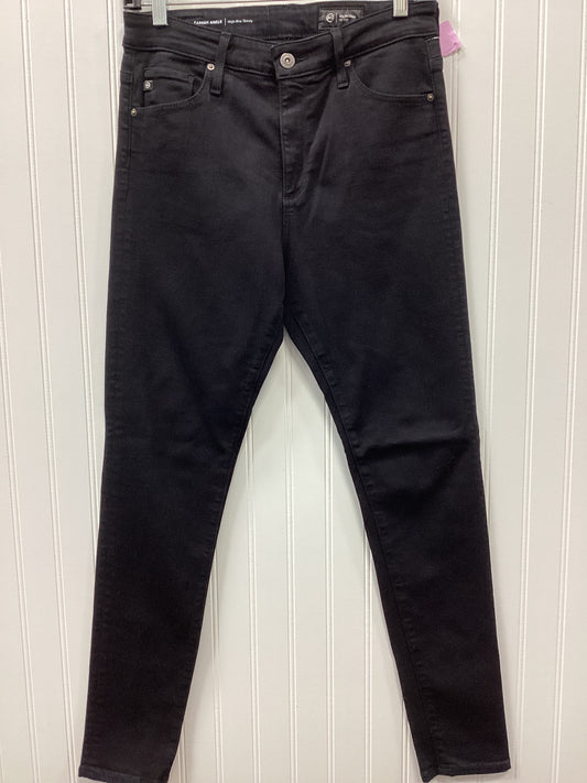 Jeans Skinny By Adriano Goldschmied In Black Denim, Size:6