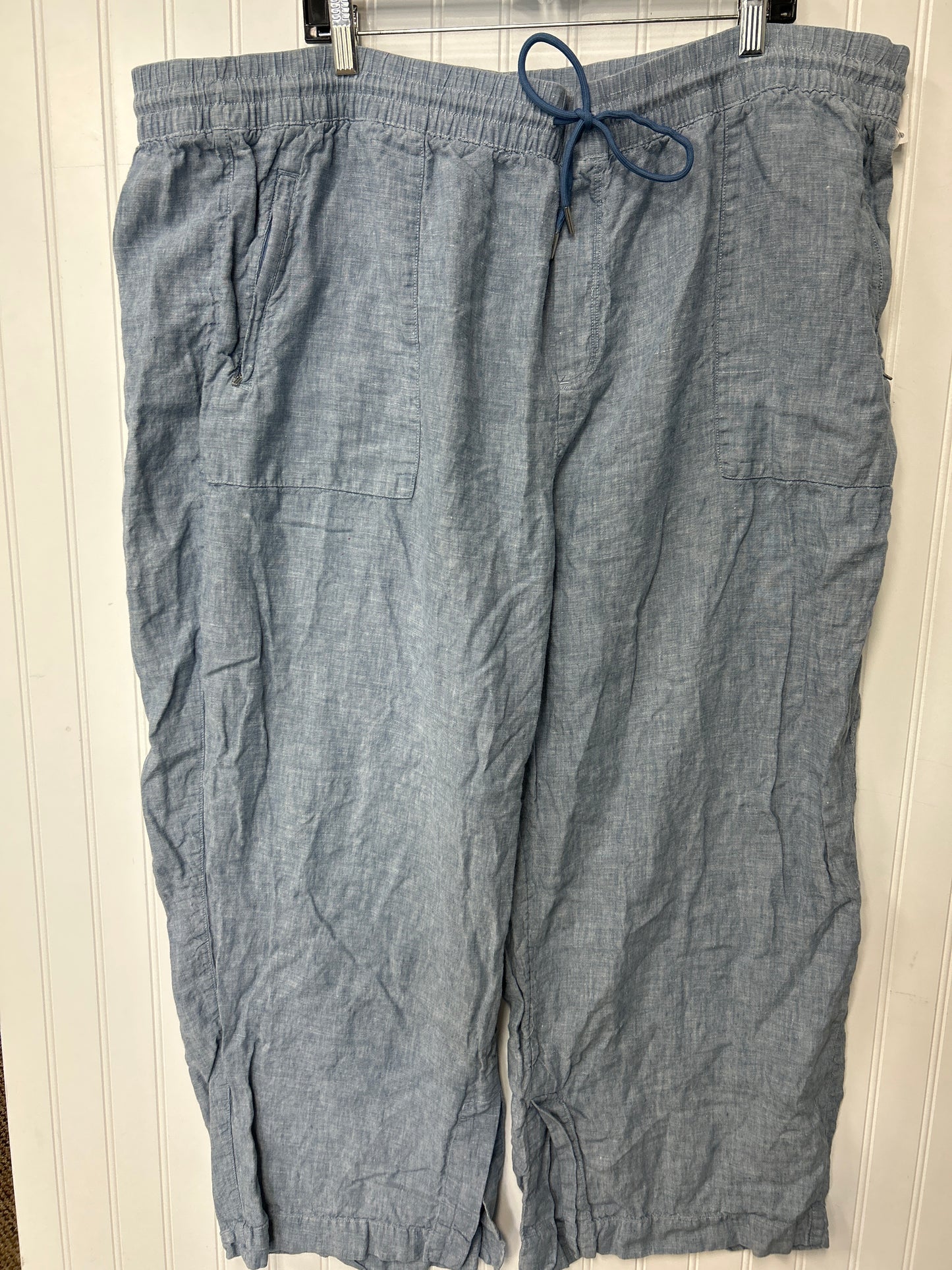 Pants Linen By Athleta In Blue, Size:26