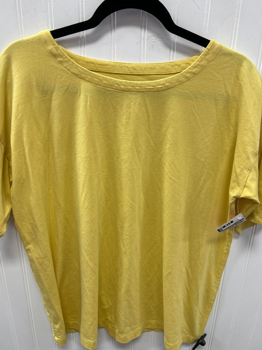 Top Ss Basic By J. Jill In Yellow, Size:L
