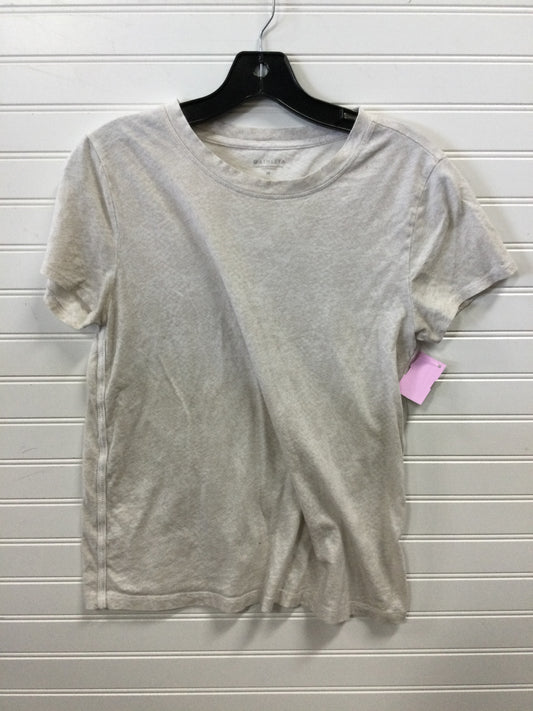 Athletic Top Ss By Athleta In Cream, Size:M
