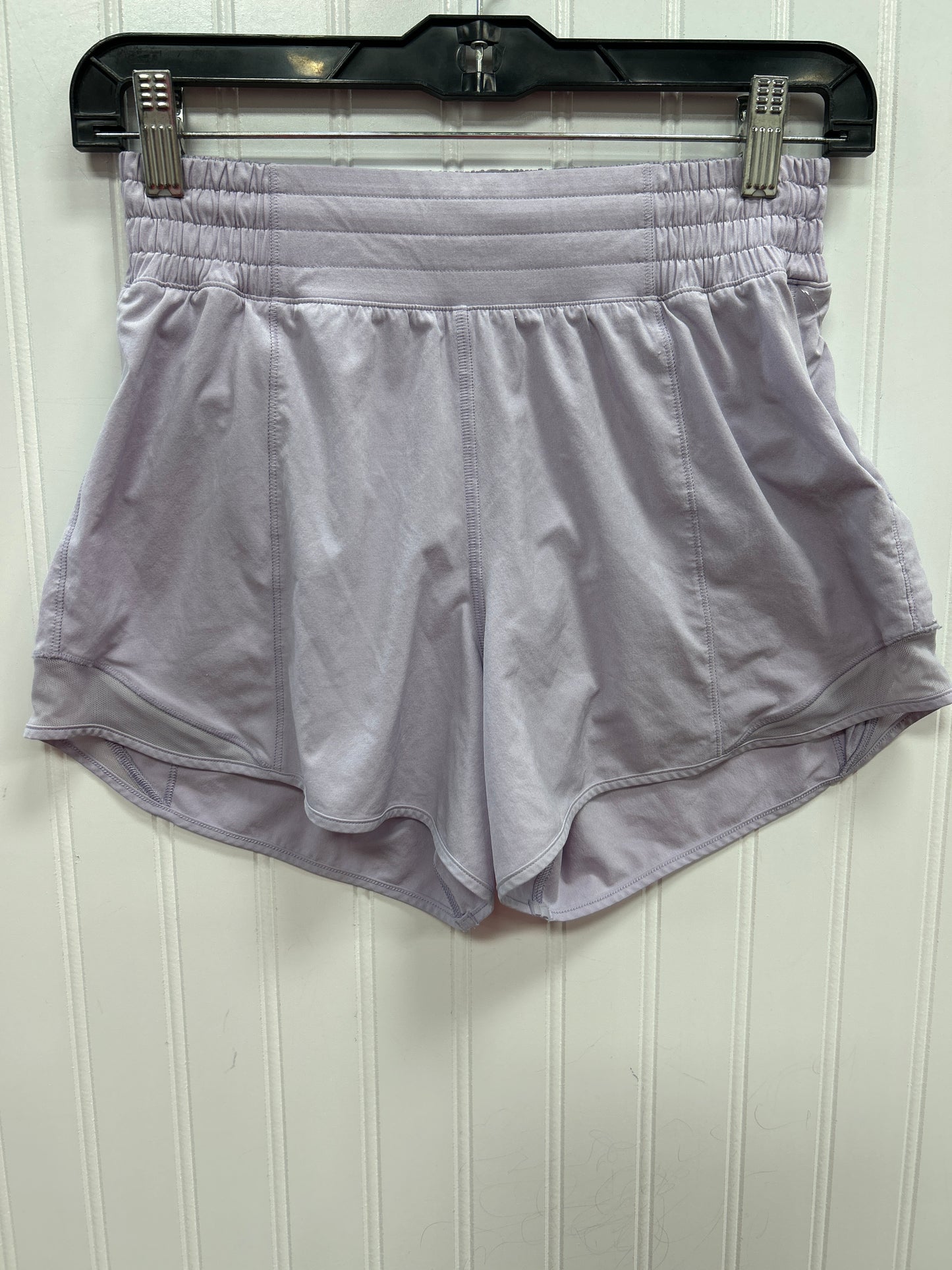 Athletic Shorts By Lululemon In Purple, Size:4