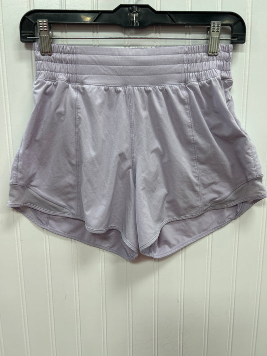 Athletic Shorts By Lululemon In Purple, Size:4