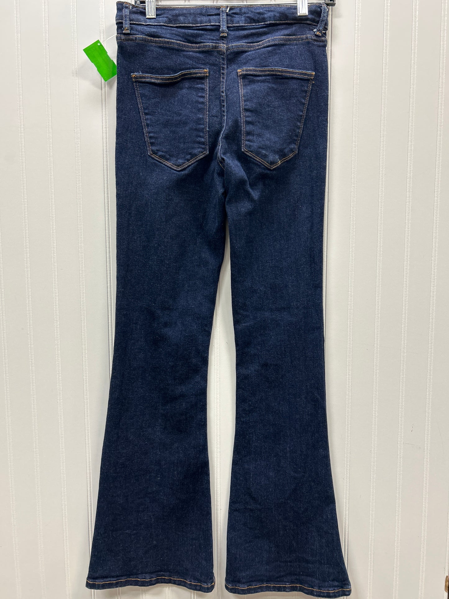 Jeans Boot Cut By Zara In Blue Denim, Size:6