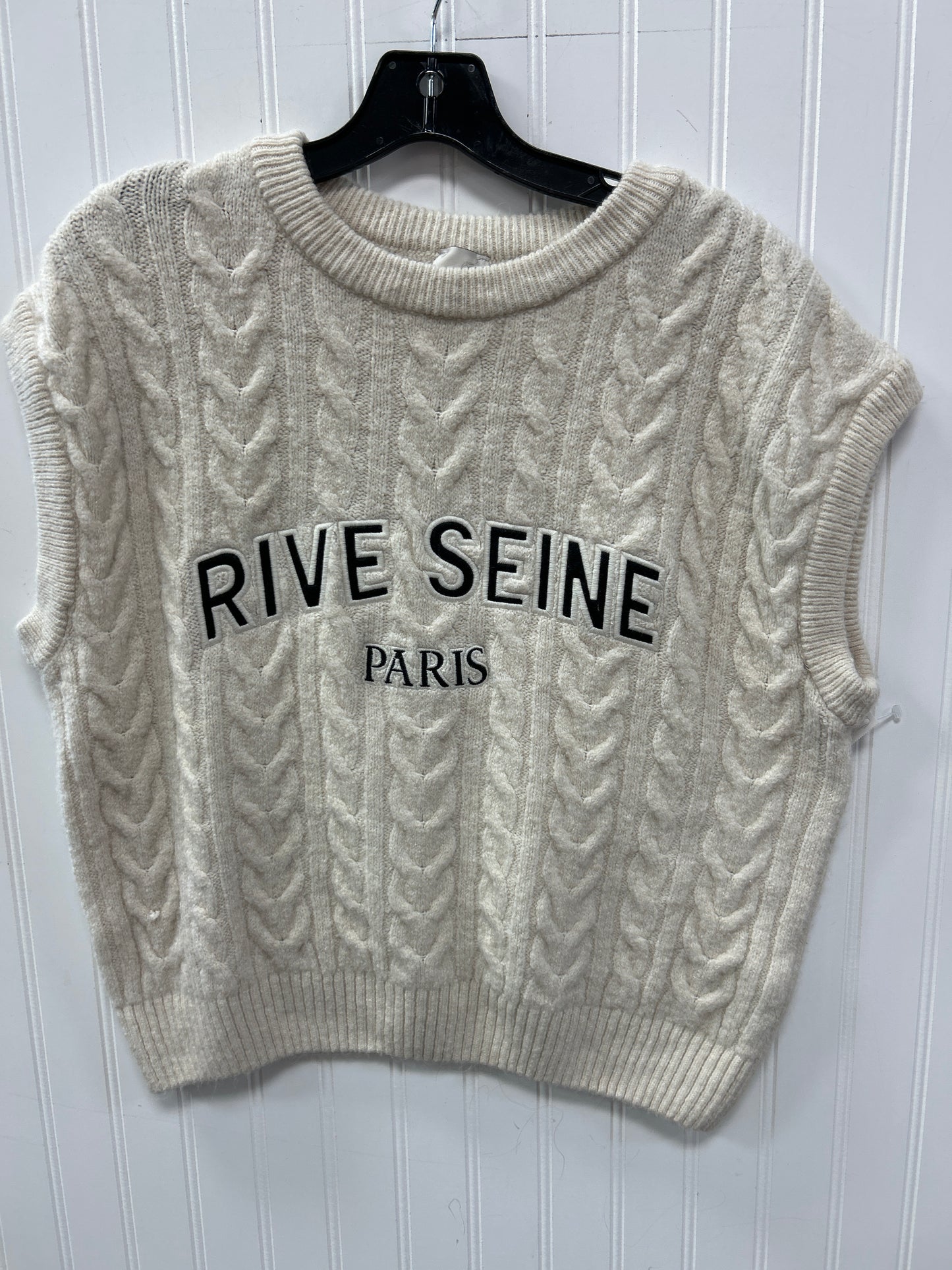 Vest Sweater By Maeve In Tan, Size:S
