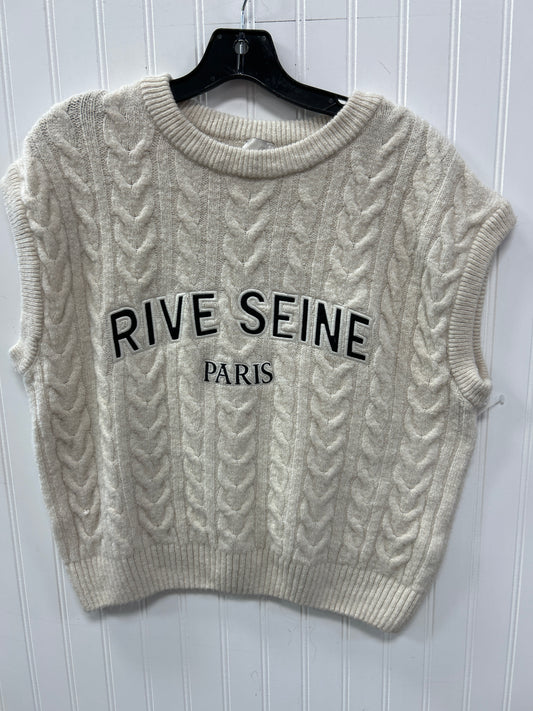 Vest Sweater By Maeve In Tan, Size:S