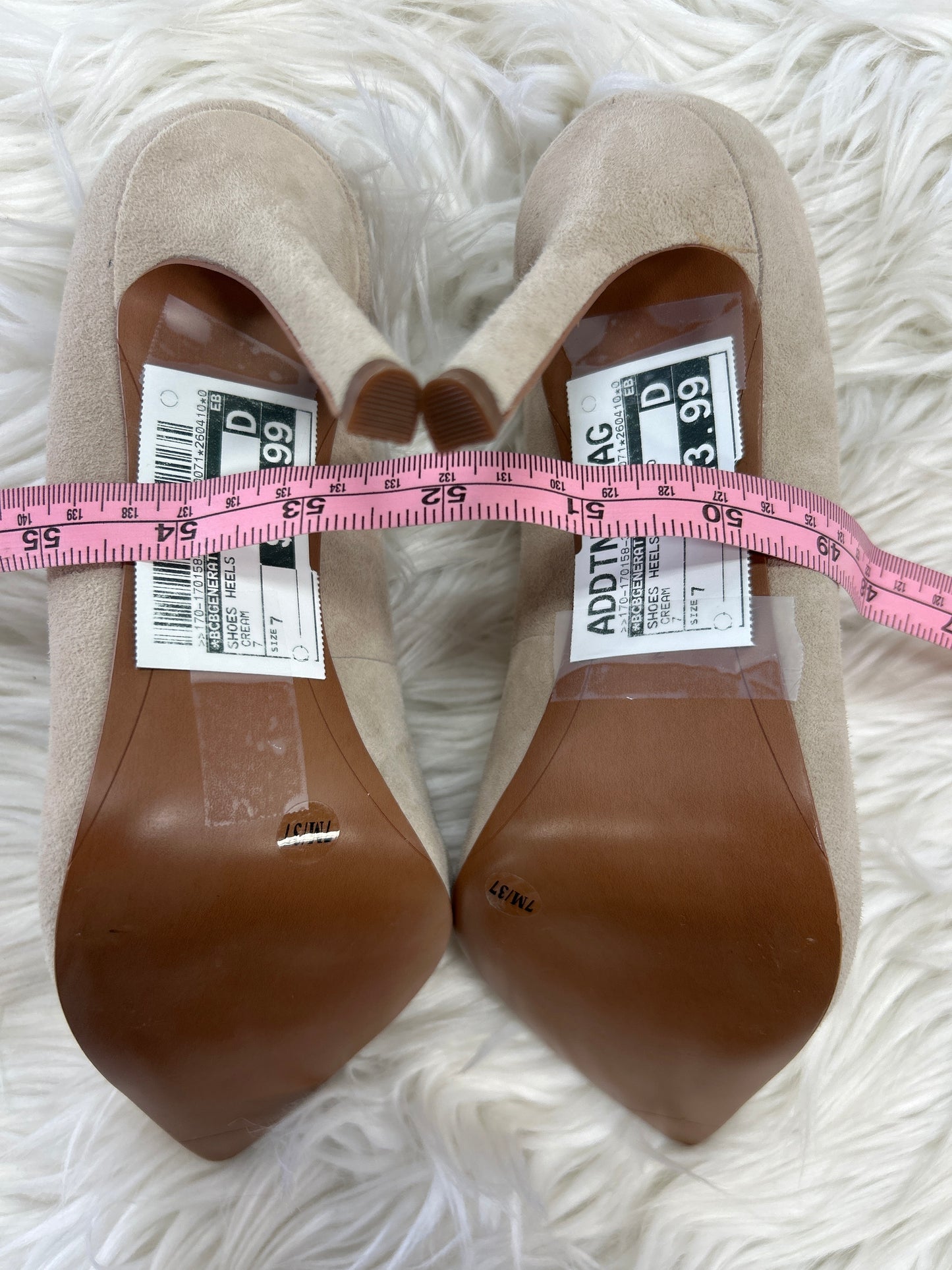 Shoes Heels Stiletto By Bcbgeneration In Cream, Size:7