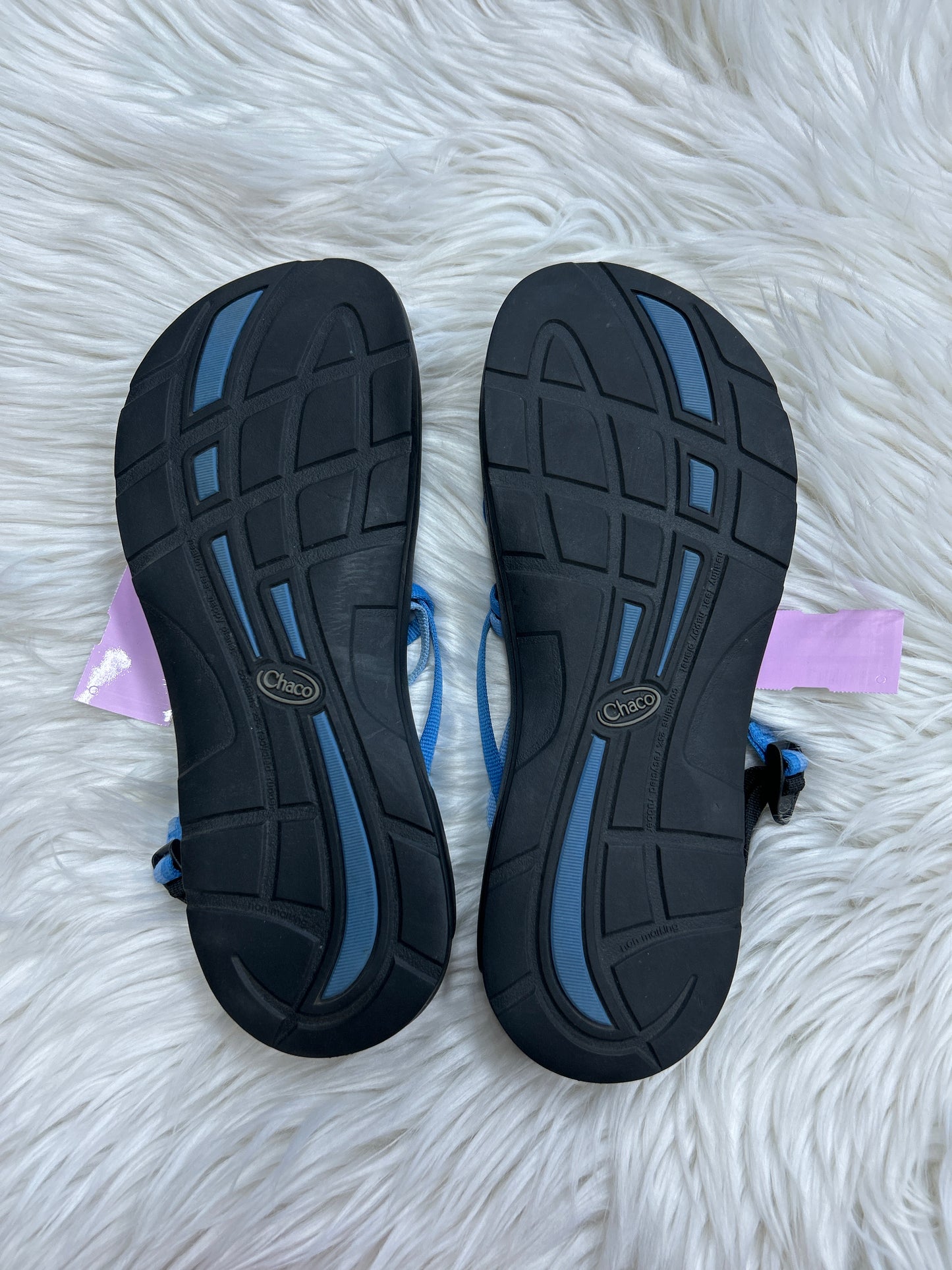 Sandals Flats By Chacos In Blue & Grey, Size:11