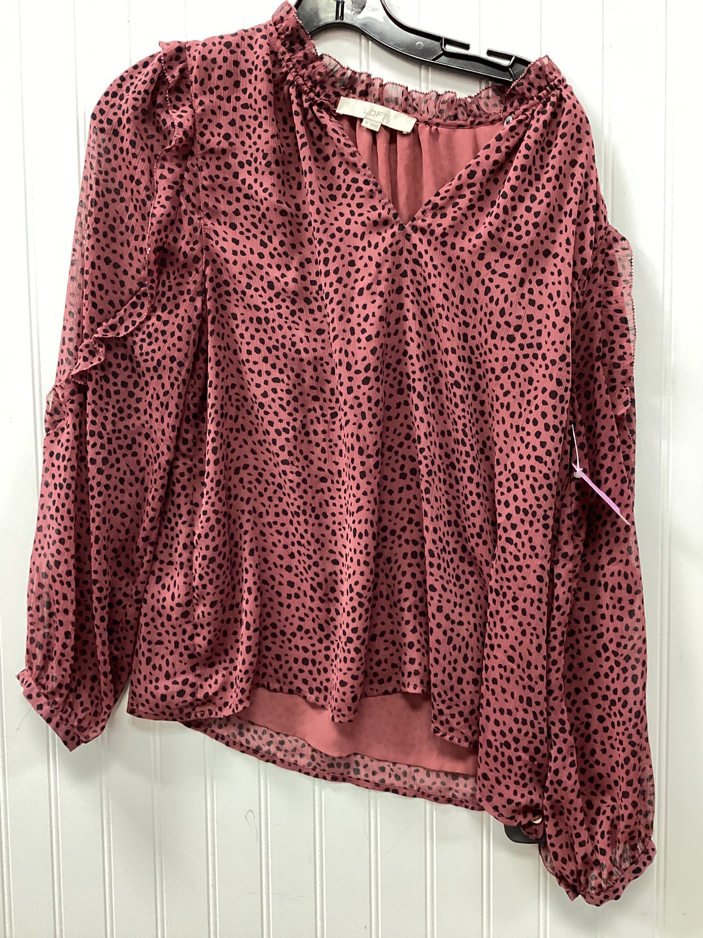 Top Ls By Loft In Pink, Size:M