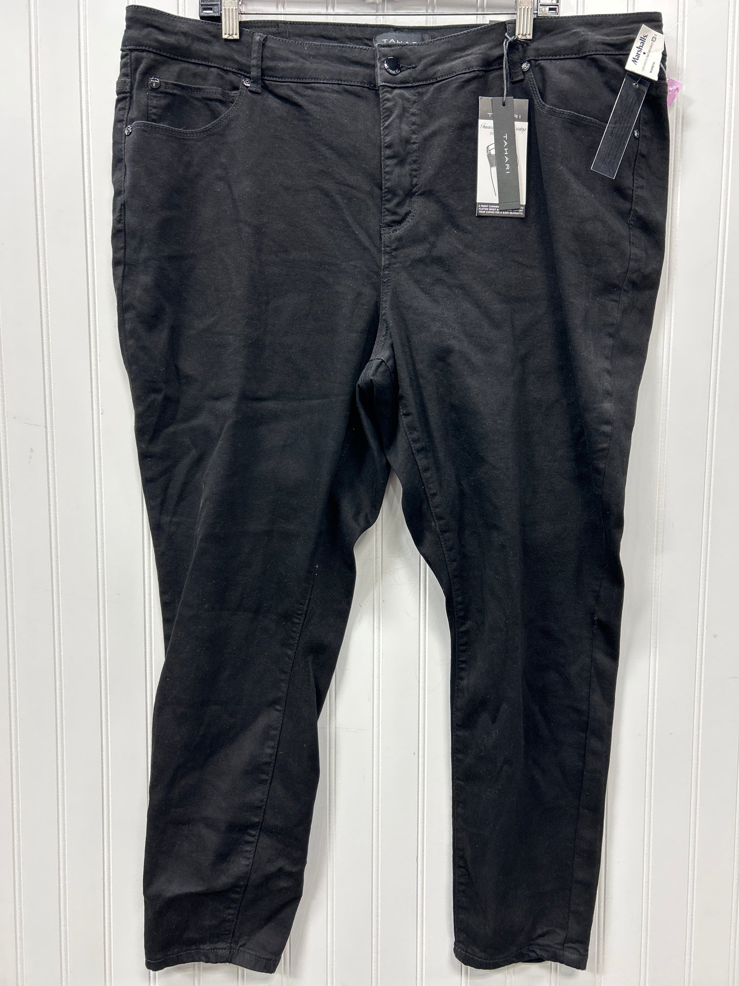 Jeans Skinny By Tahari In Black Denim, Size:24