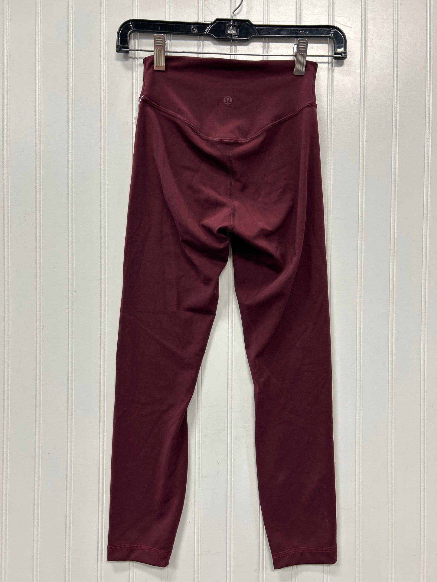 Athletic Leggings By Lululemon In Red, Size:2