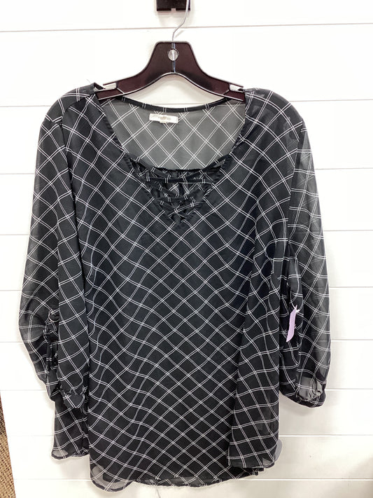 Top Ls By Maurices In Black, Size:2X