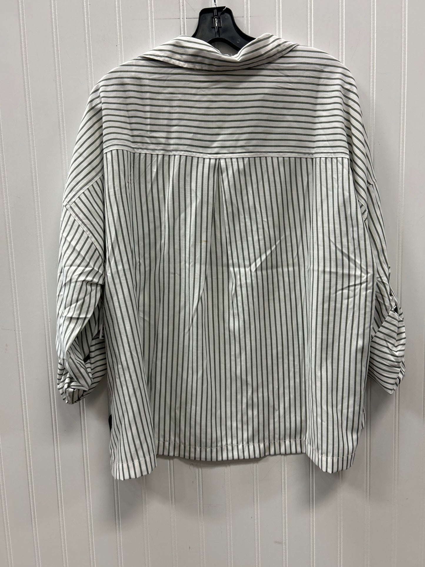 Blouse Ls By Max Studio In Green, Size:Xl