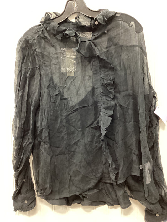 Top Ls By J. Crew In Black, Size:8