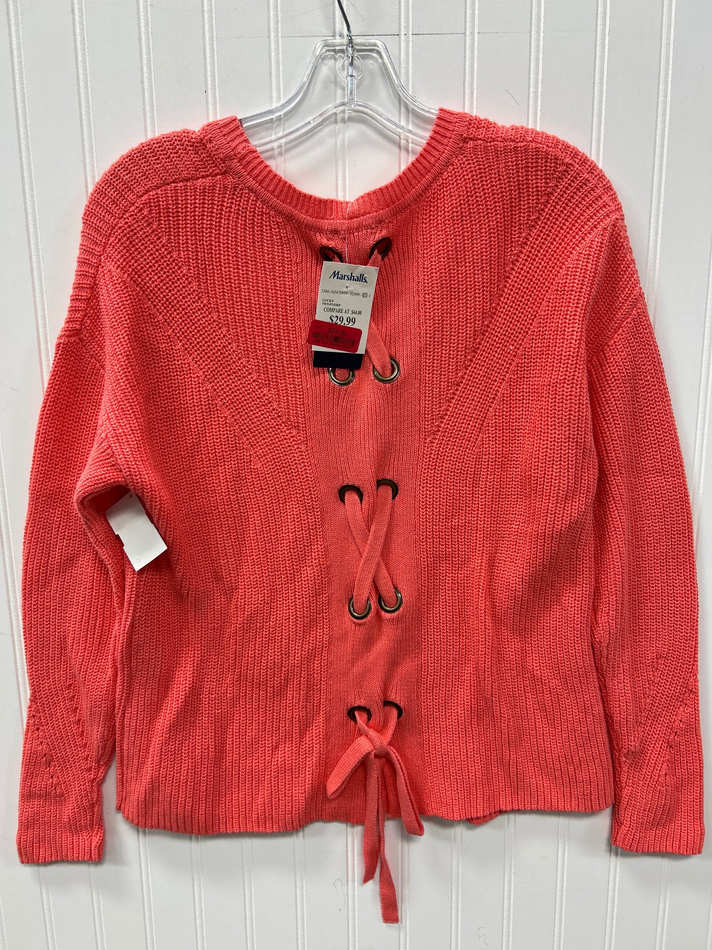 Sweater By Lucky Brand In Peach, Size:S
