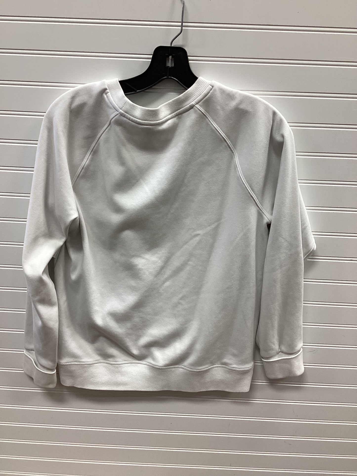 Athletic Sweatshirt Crewneck By Athleta In White, Size:Sp