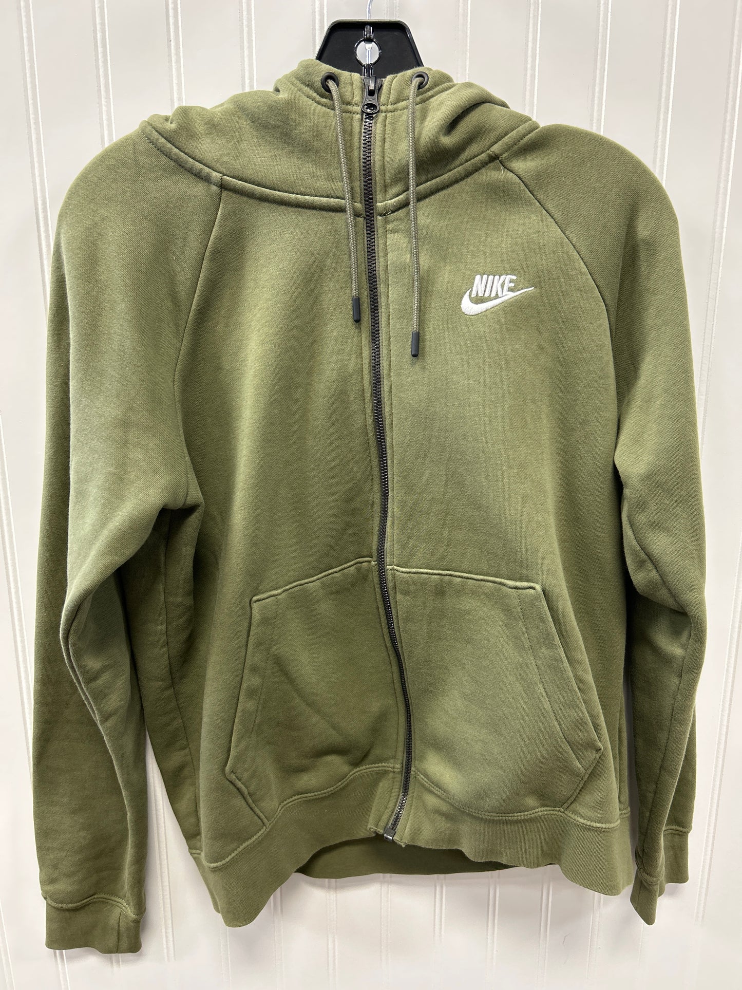 Athletic Jacket By Nike Apparel In Green, Size:S