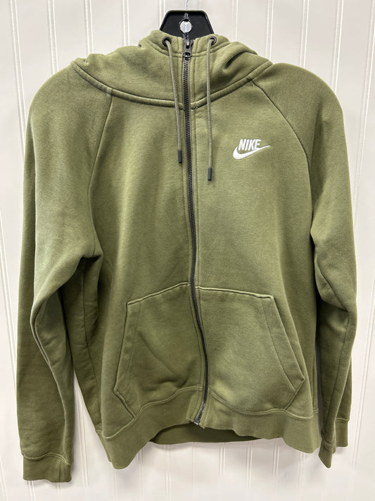 Athletic Jacket By Nike Apparel In Green, Size:S