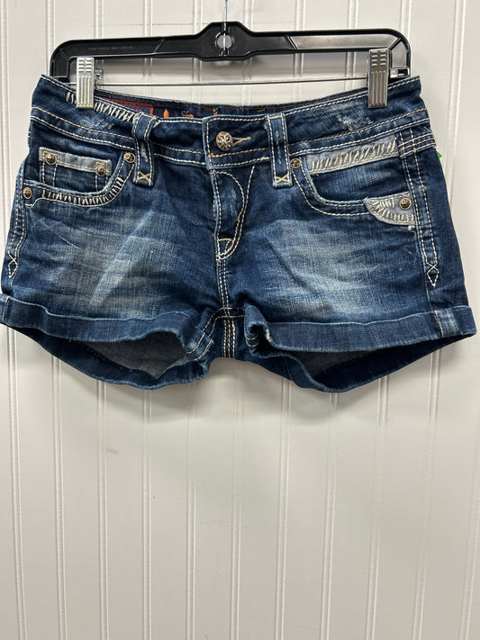 Shorts By Rock Revival In Blue Denim, Size:6