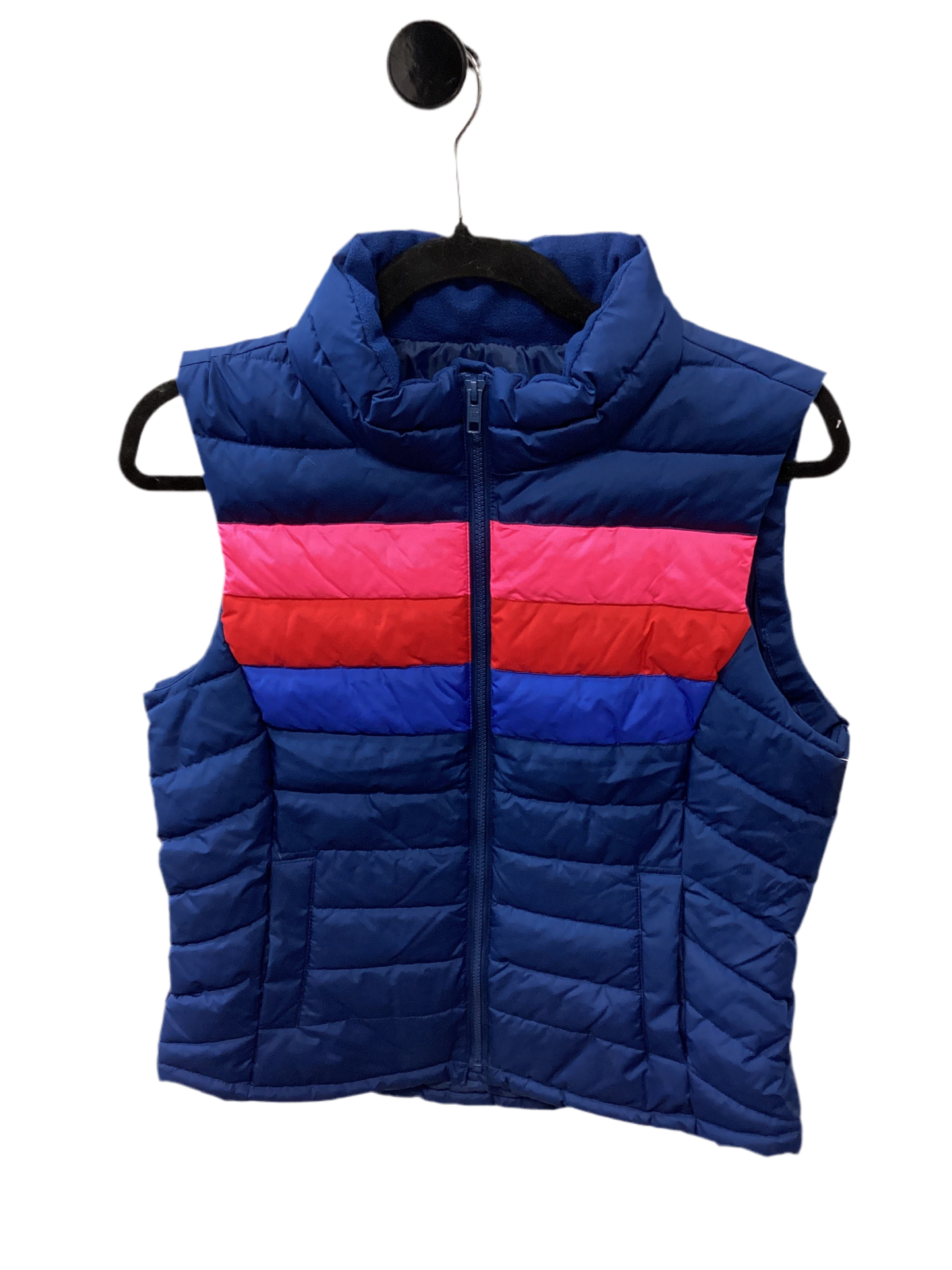 Vest Puffer & Quilted By Gap In Blue, Size:M