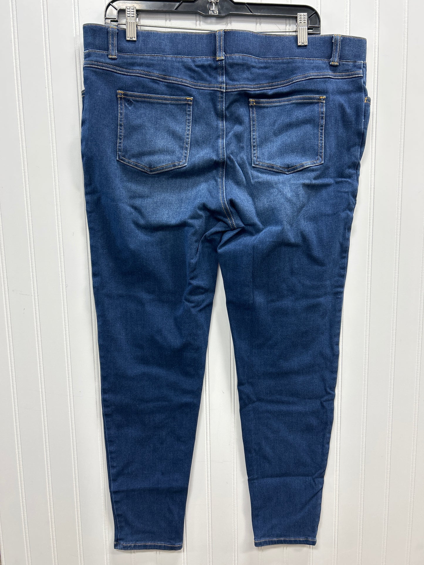 Jeans Skinny By Betabrand In Blue Denim, Size:Xl
