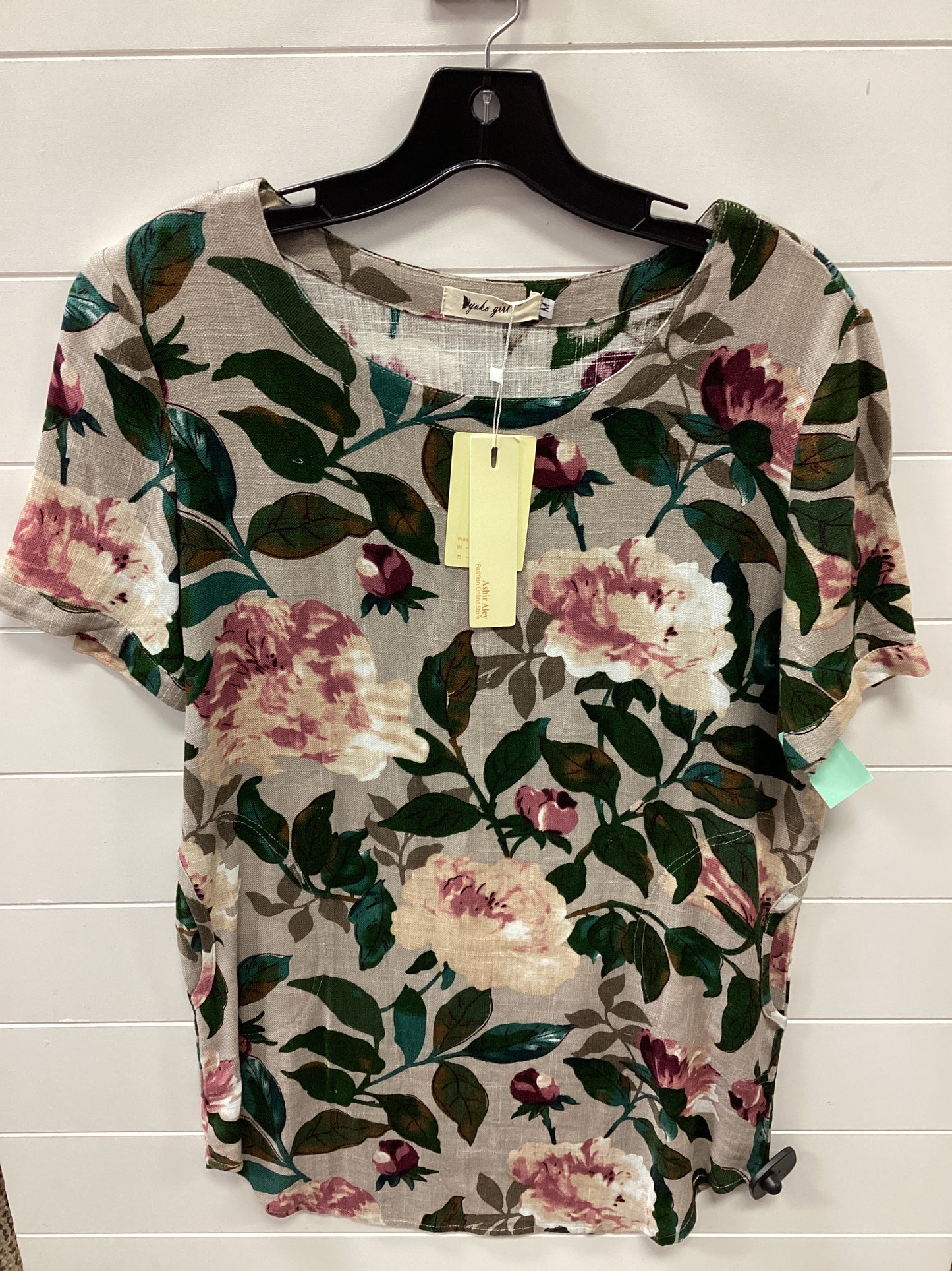 Top Ss By Cmc In Floral Print, Size:M