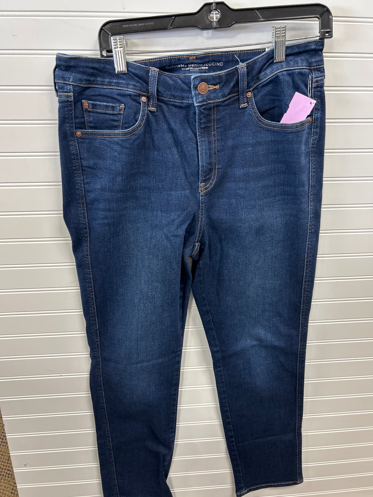 Jeans Jeggings By Chicos In Blue Denim, Size:12