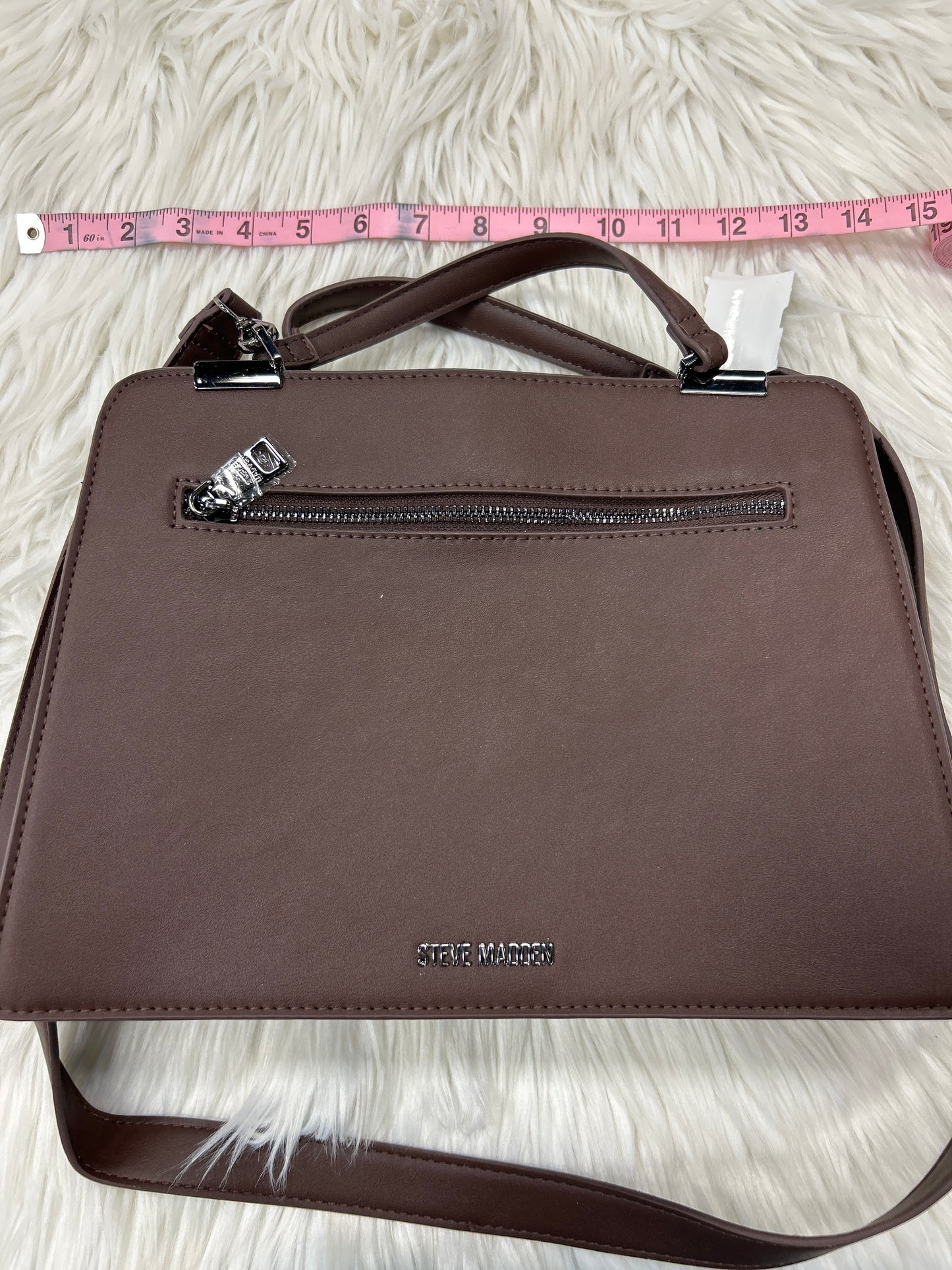Handbag By Steve Madden In Brown, Size:Medium