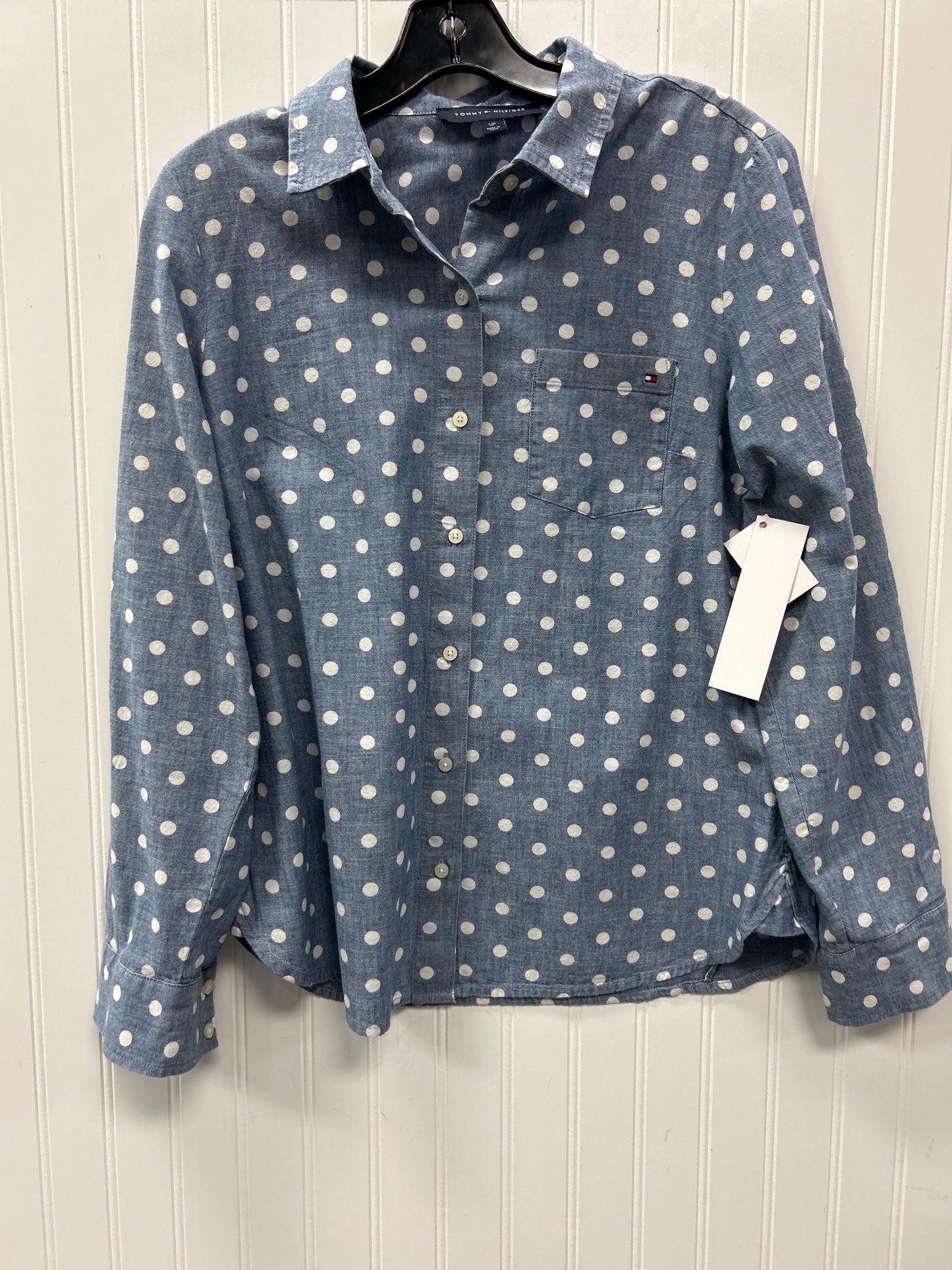 Top Ls By Tommy Hilfiger In Blue, Size:S