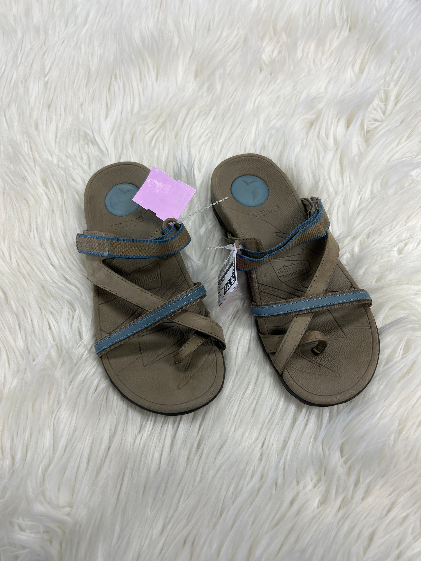 Sandals Flats By Cmc In Grey, Size:5