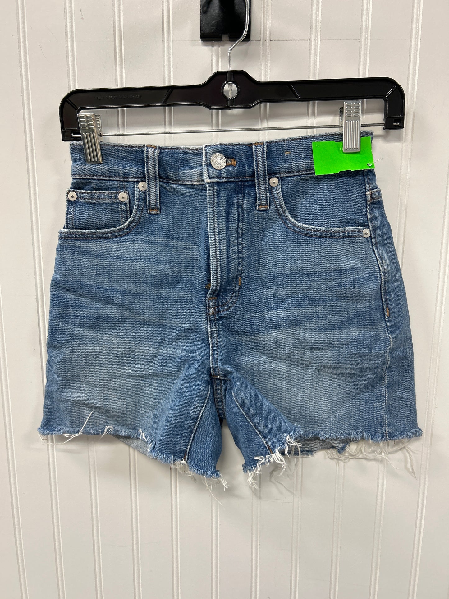 Shorts By Madewell In Blue Denim, Size:Xs