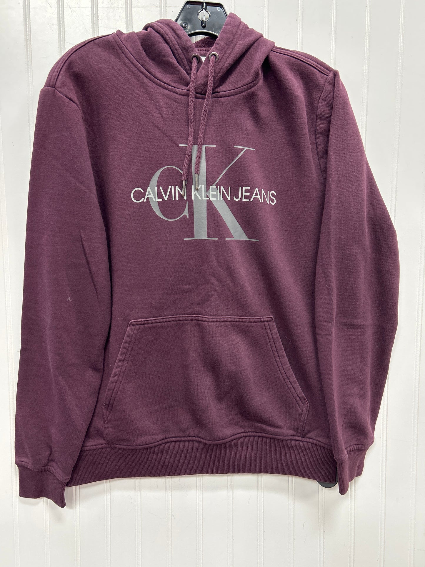 Sweatshirt Hoodie By Calvin Klein In Purple, Size:S