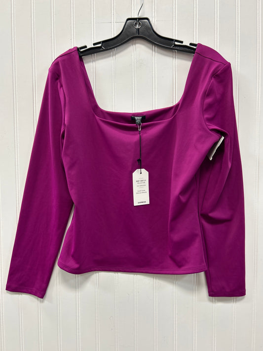 Top Ls By Express In Purple, Size:L