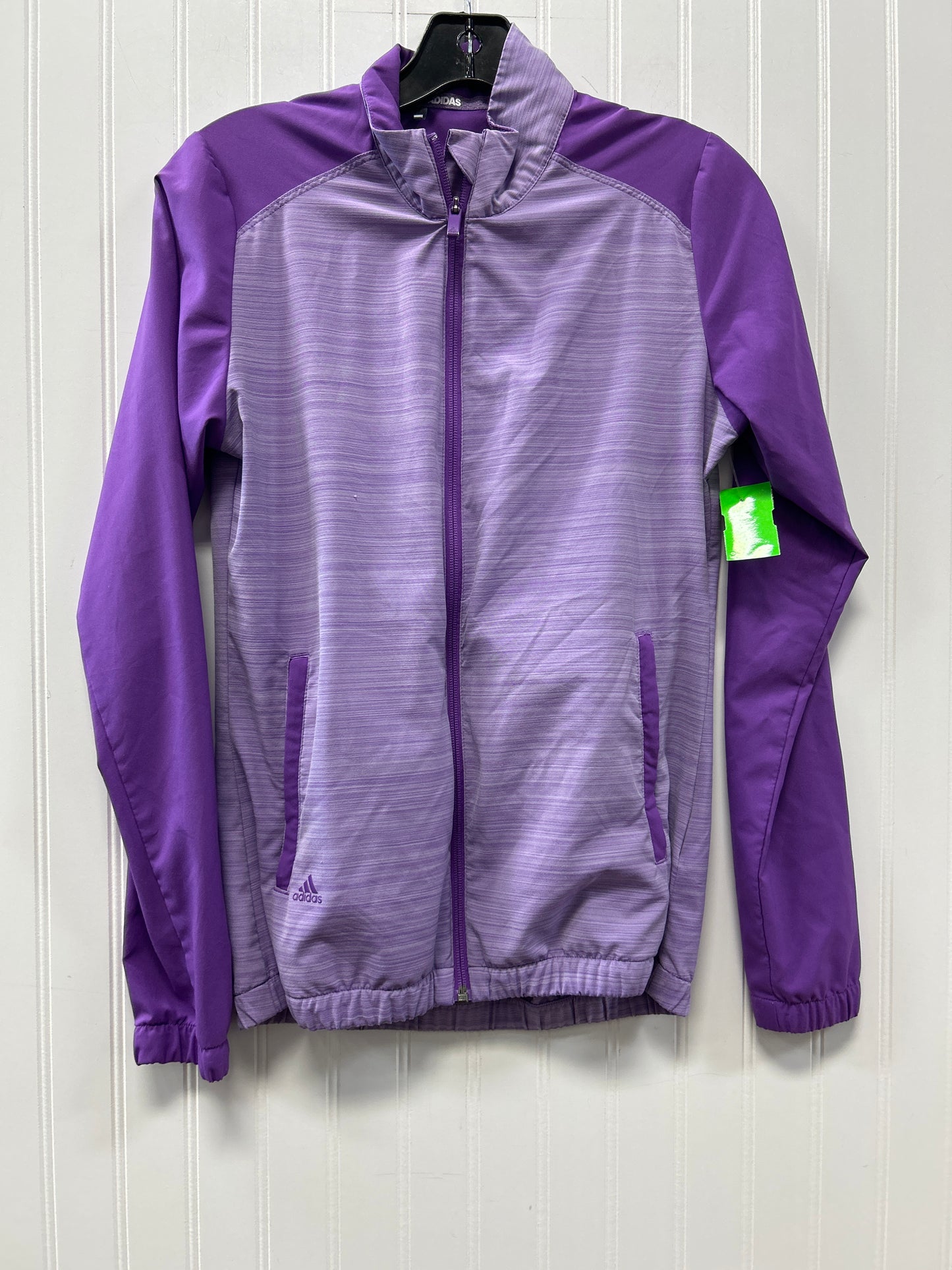 Athletic Jacket By Adidas In Purple, Size:Xs