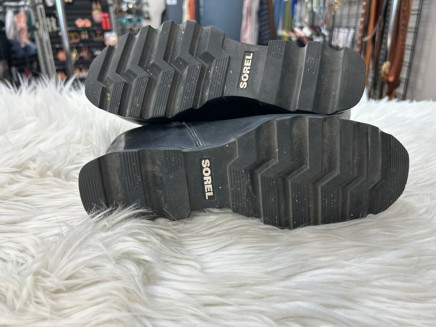 Boots Ankle Heels By Sorel In Black, Size:9